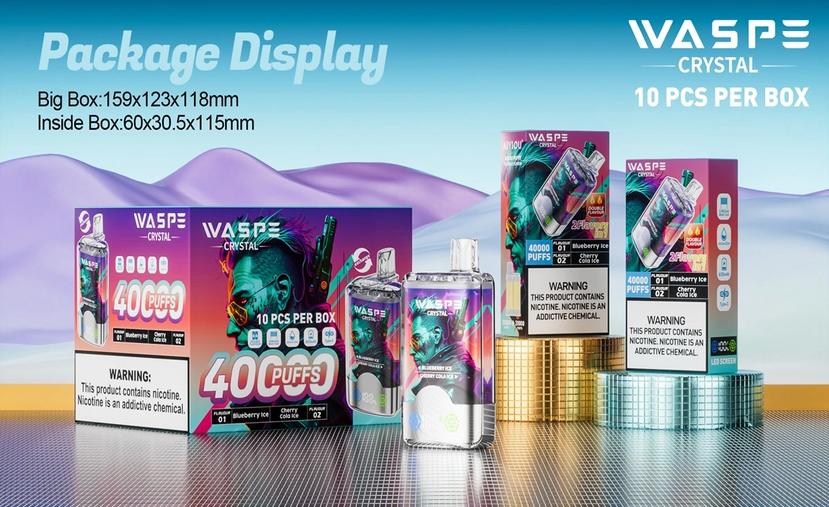 Waspe Crystal 40000 Puffs Double Flavor Disposable Vape 2 Waspe Crystal 40000 Puffs Double Flavor Disposable Vape 2