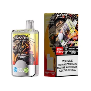 Waspe Crystal 40000 Puffs Double Flavor Disposable Vape Red Bull Ice Strawberry Mango